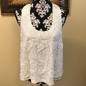 my Michelle sequins lined front, sheer racer back camisole tank top